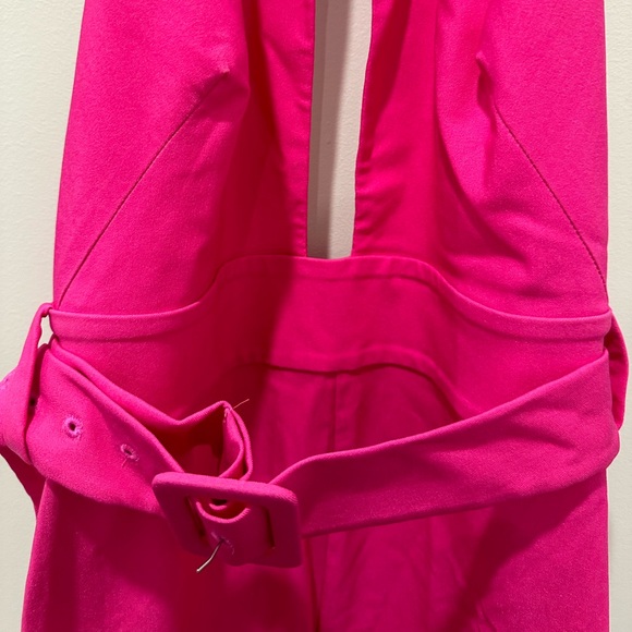 Michael Costello x Revolve Zadie Rodeo Barbie Hot Pink Jumpsuit NYE New Years - Picture 6 of 15